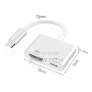 8 Pin to HDMI HDTV Projector Video Adapter Cable for iPhone