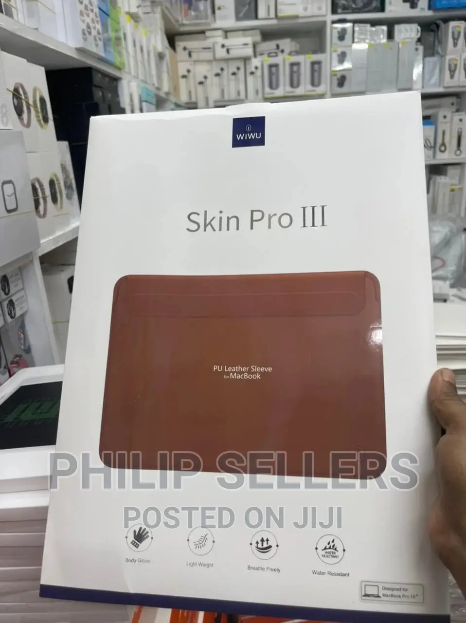 WIWU Skin Pro II PU Leather Sleeve for Macbook Pro