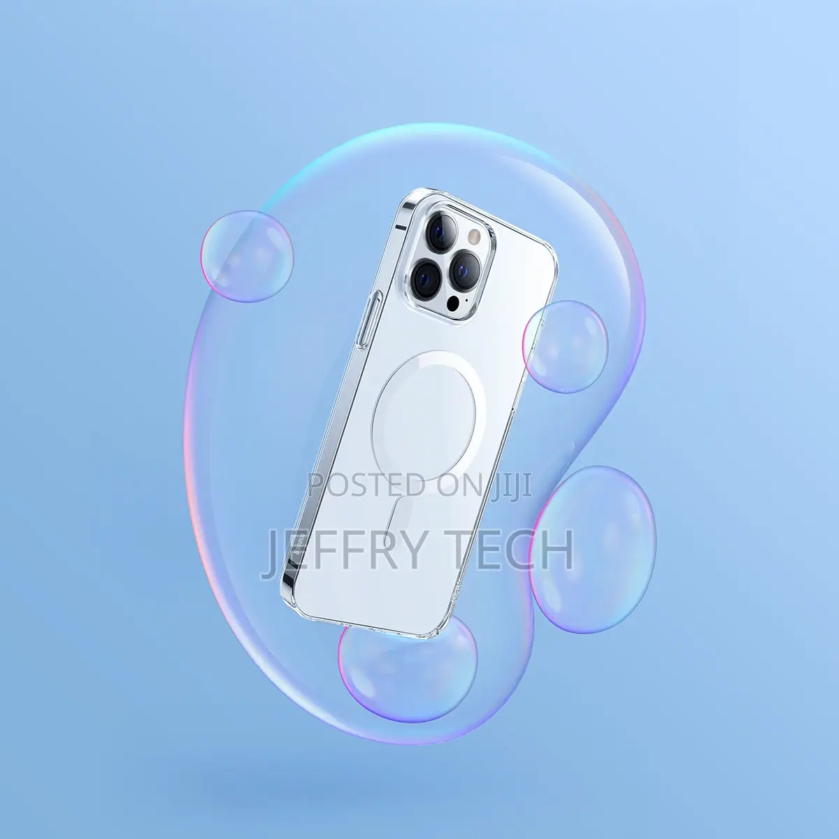 Magnetic Case for iPhone 13 Pro Max + Transparent Screen Gla