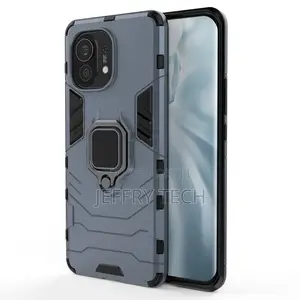 Ring Armor Case Tough Rugged Cover for Xiaomi Mi 11 Blue