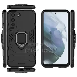 Ring Armor Case Cover for Samsung Galaxy S21 FE Black