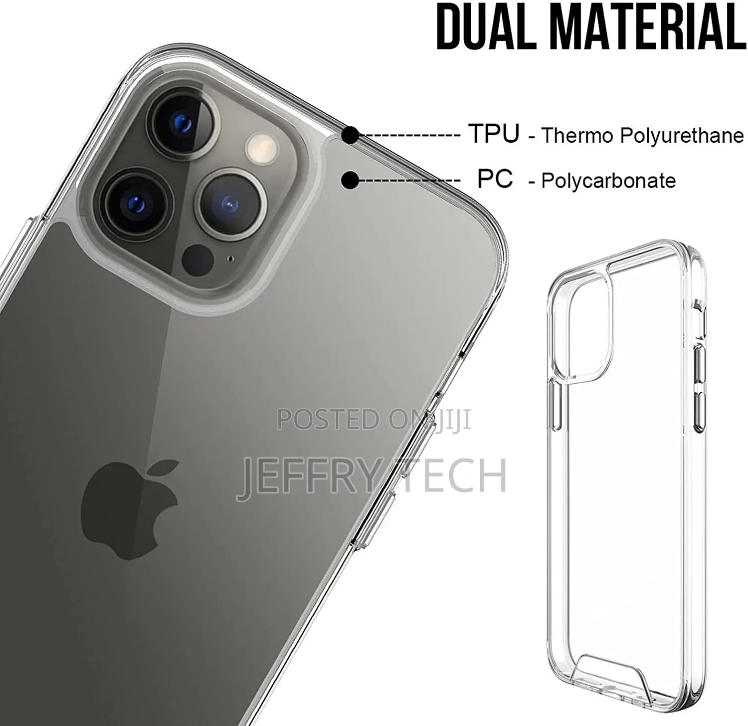 Clear Space Case for iPhone 13 Pro Max Shockproof Protective