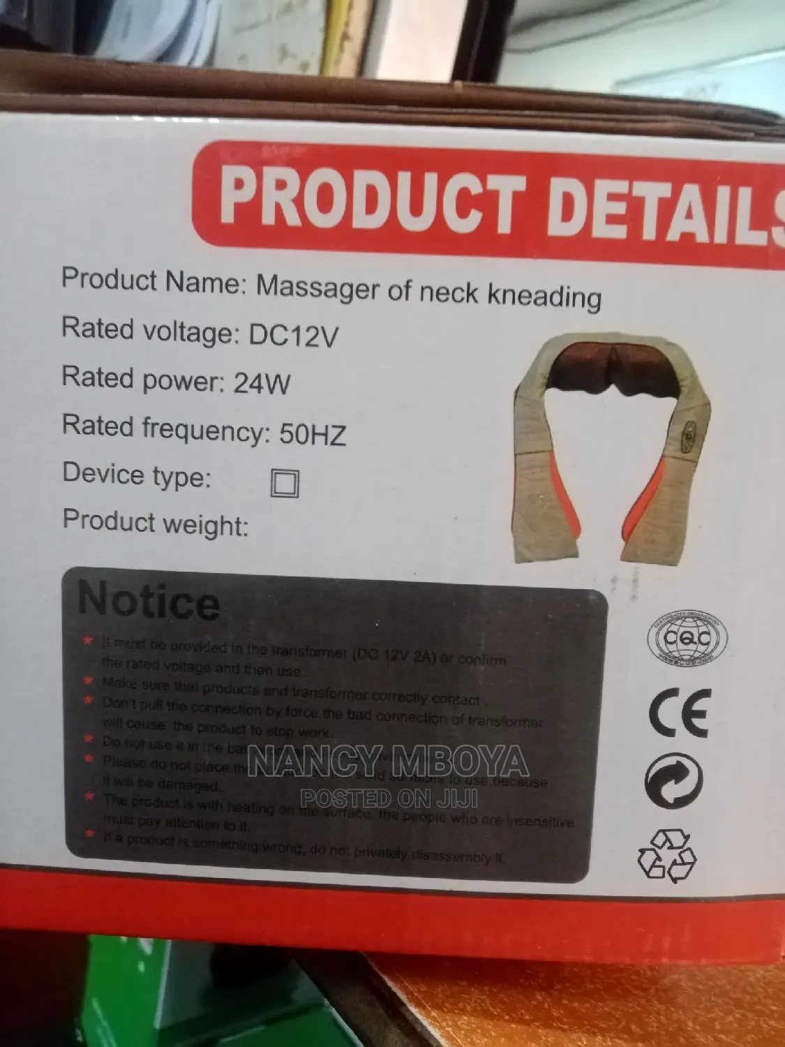 Neck Kneading Massage