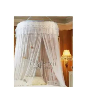 White Big Round Mosquito Net;