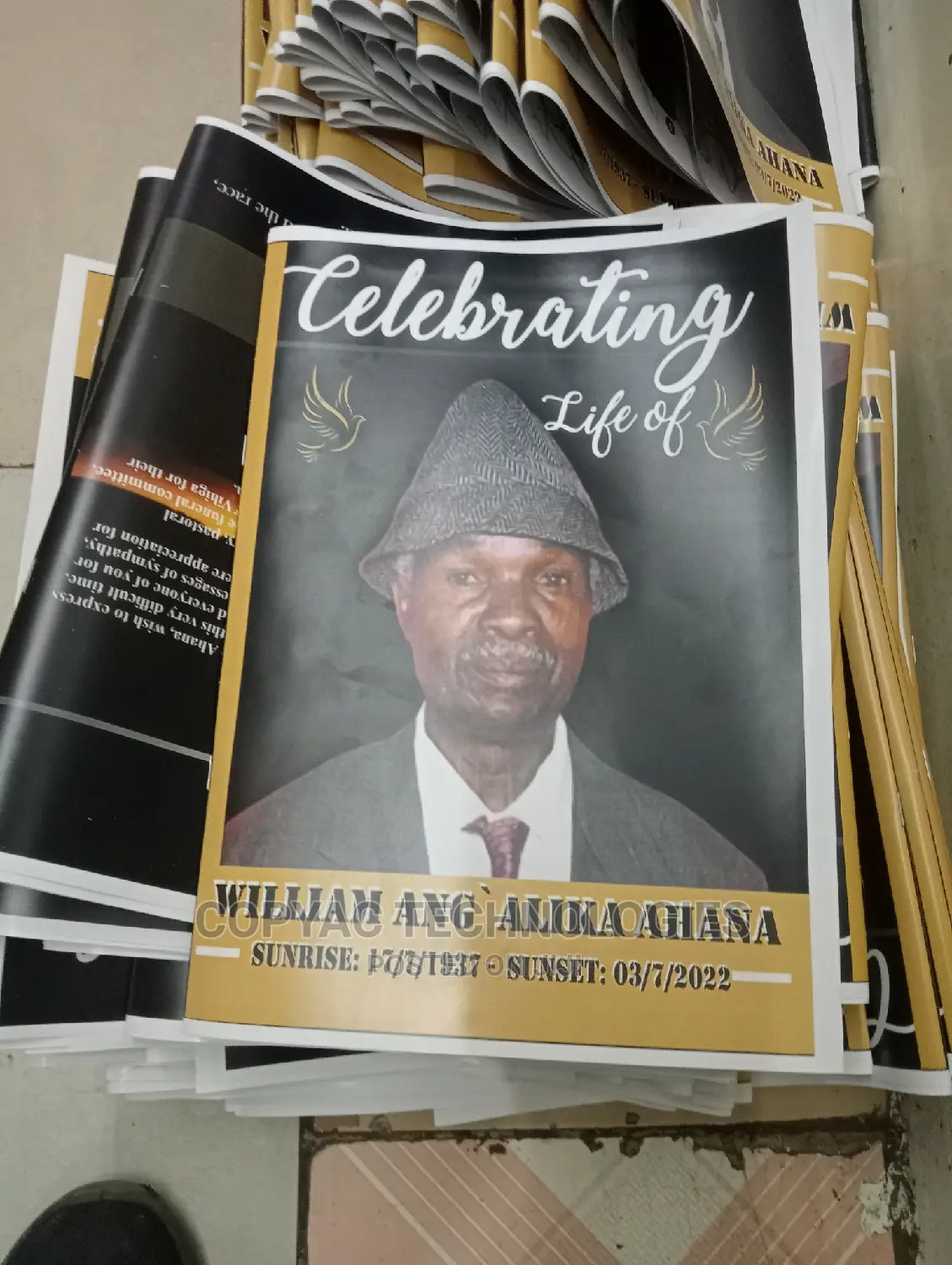 High Grade Funeral Programs Printing Sevices