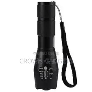 Zoomable XM-L T6 Green Light LED Flashlight Focus Torch