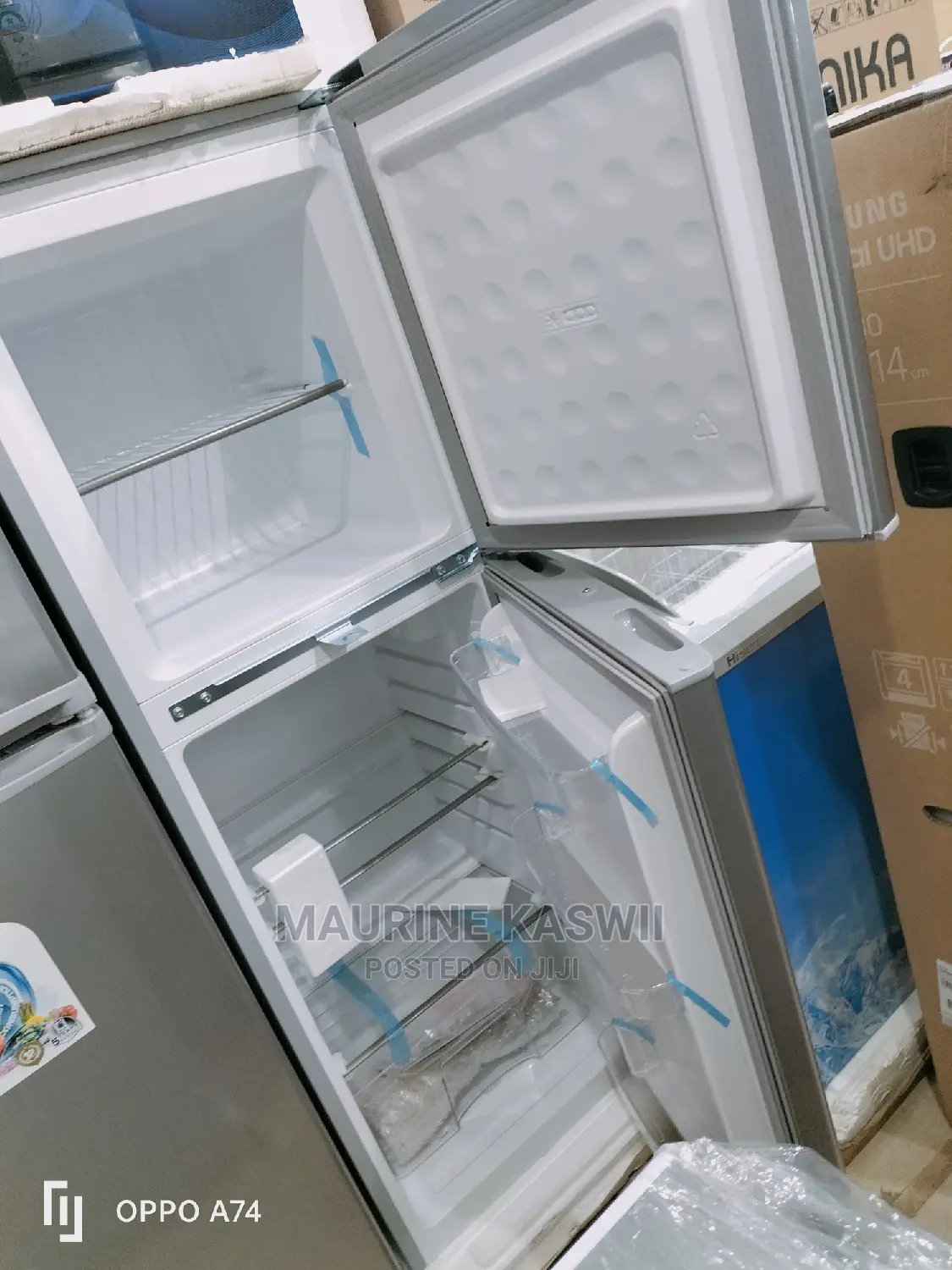 Bruhm BFD-195MD Double Door Fridge, 195L - Silver