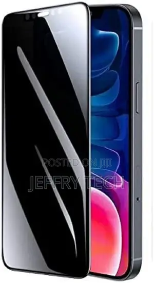 iPhone 12 Pro Max Privacy Full Glass Screen Protector - Blac