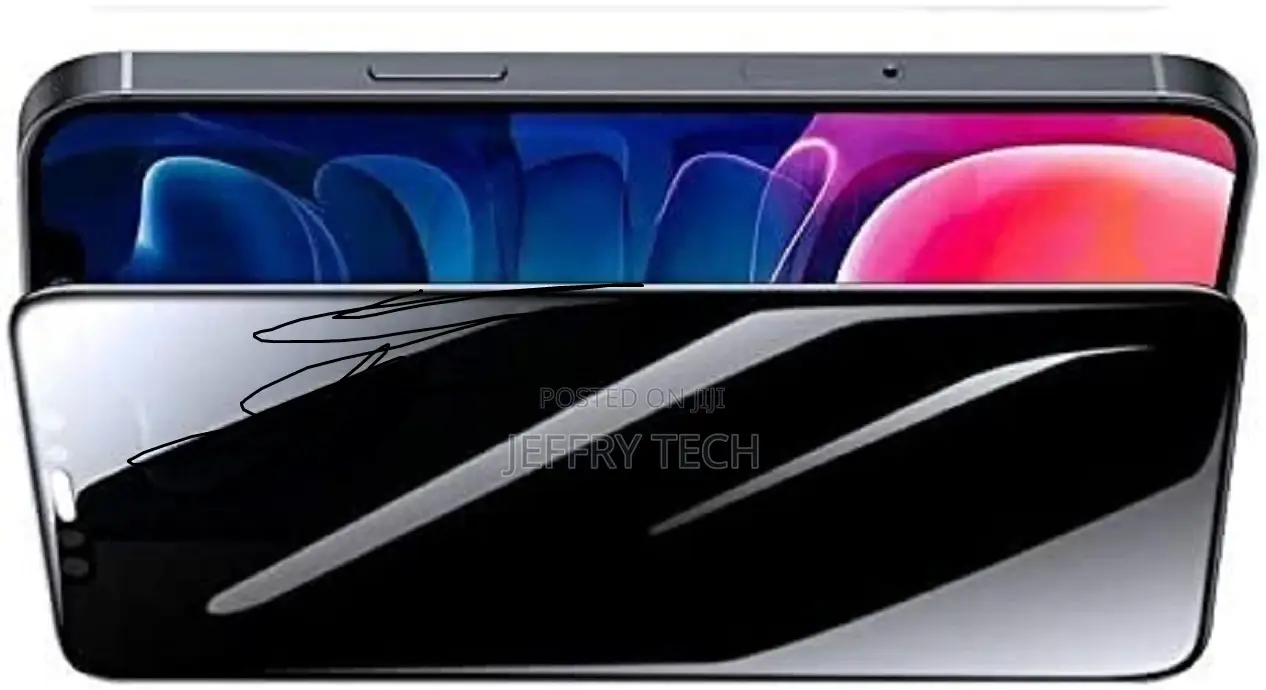 iPhone 12 Pro Max Privacy Full Glass Screen Protector - Blac