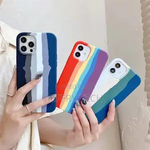 Silicone iPhone Phone Case Cover for iPhone 12 Pro Max (Mult
