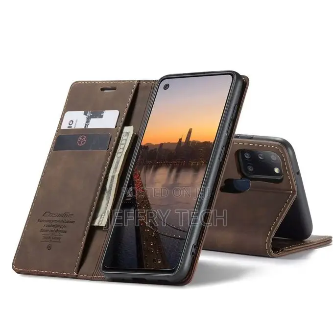 Samsung Galaxy A21S Case, Retro PU Leather A10s Inner Wallet