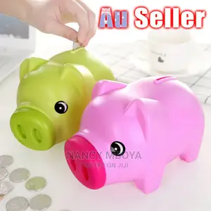 Piggy Banks - 
*Metallic With Padlock 2keys *Hard Plastic