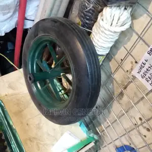 Green Rubber Wheelbarrow Tyre