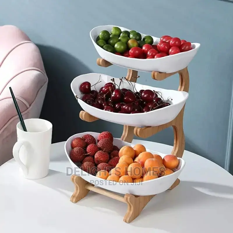 3layer Fruit Ceramic Storage