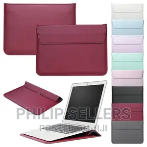 Envelope Bag Case Flip Leather Cover for Macbook Air Pro 13.