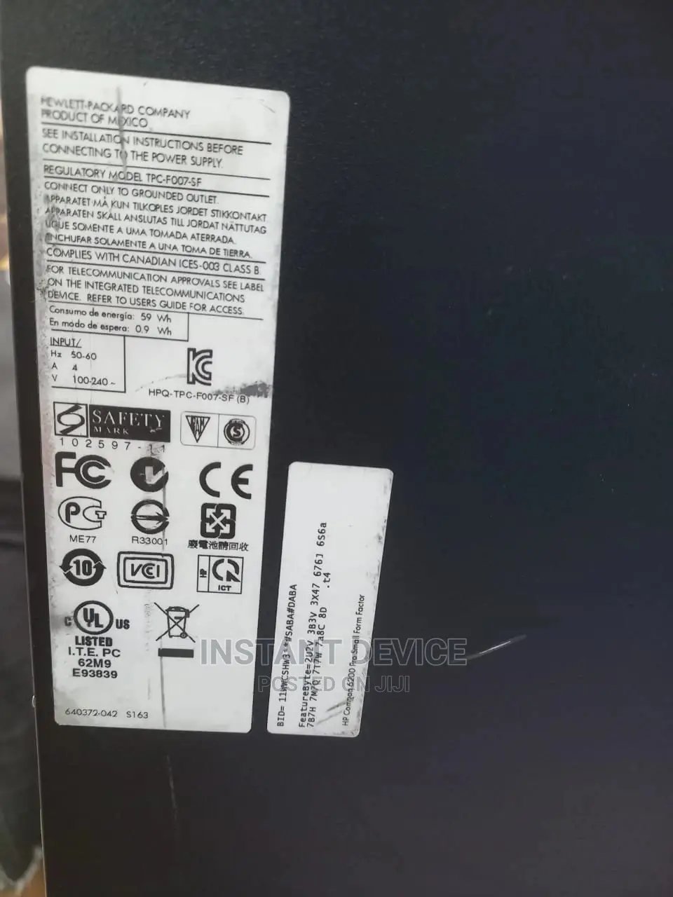 Desktop Computer HP 4GB Intel Core I5 HDD 500GB