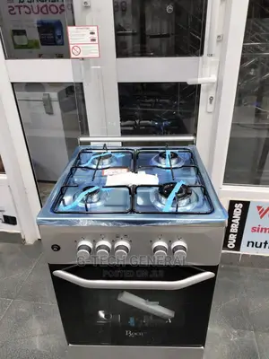 Roch 4 Gas 50*55 Standing Cooker-Silver