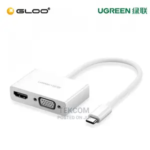 UGREEN USB USB-C to HDMI + VGA Converter - White - MM123