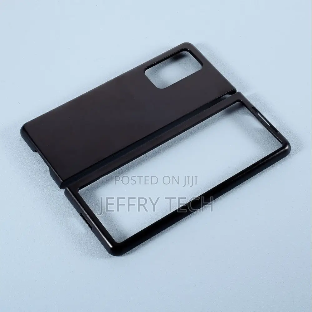 Rubberized Hard PC Shell for Samsung Galaxy Z Fold 2 5G, Bla