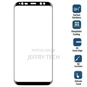 Samsung Galaxy S9 Plus Black 3D Full Coverage Curved Temper