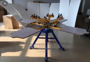 4color 4station Screen Printing Machine