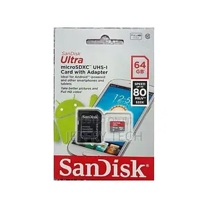 Sandisk 64GB Ultra Micro SD Card Microsdhc Class 10