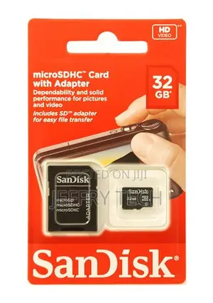 Sandisk 32GB Microsdhc Memory Card With SD Adapter