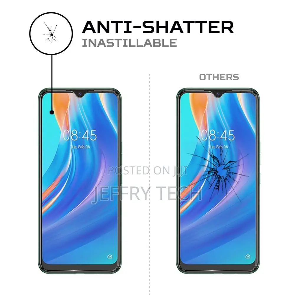 Screen Protector Brand Antishock for Tecno Spark 7