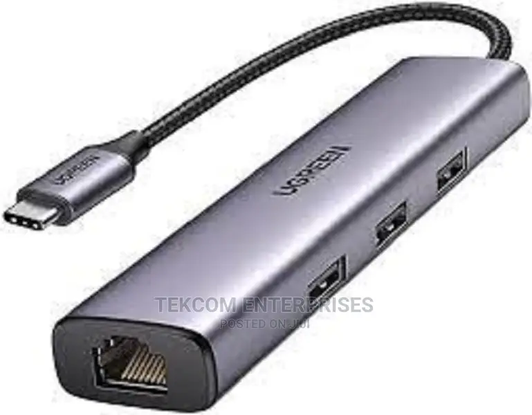 Ugreen Usb 3.0 Hub (3 Usb 3.0) With Gigabit Ethernet Adapter
