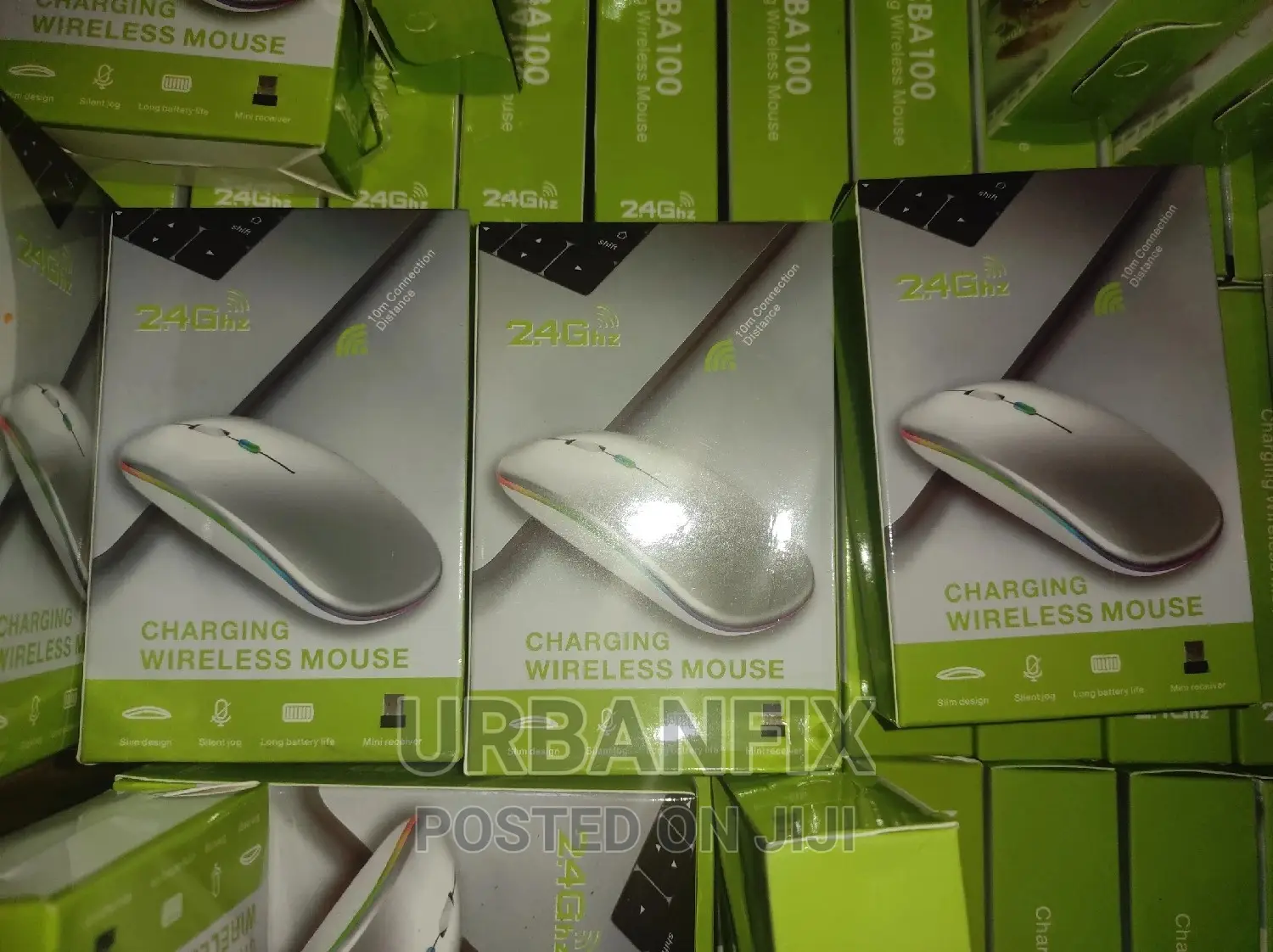 Rechargeable Wireless Mouse With Bluetooth Dongle