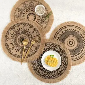 Elegant African Print Heavy Cotton Fabric Table Mats
