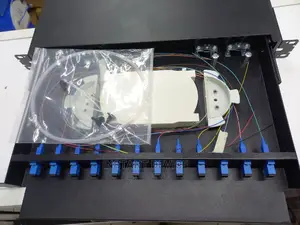 12 Port Simplex Patch Panel Loaded