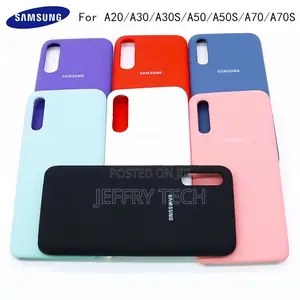 Original Samsung A30 A70 Liquid Silicone Case Soft TPU Back