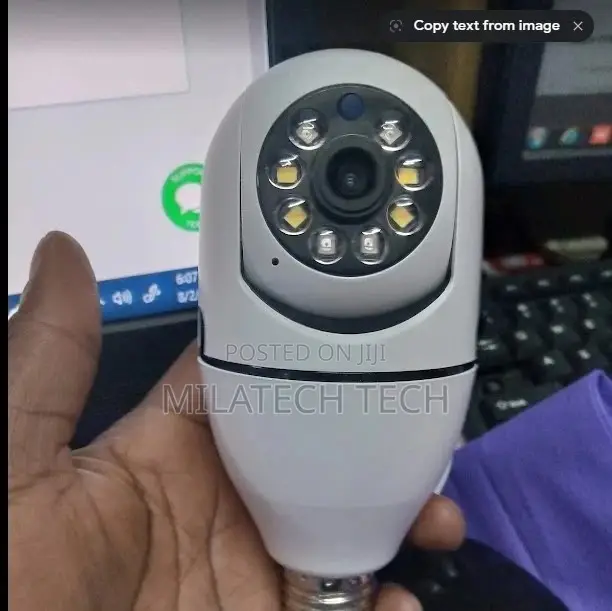 Rotating Bulbcamera With Motion Sensor
