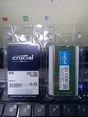 Crucial Ram 8gb Ddr4 2666/3200 MHZ Cl22 Laptop Memory