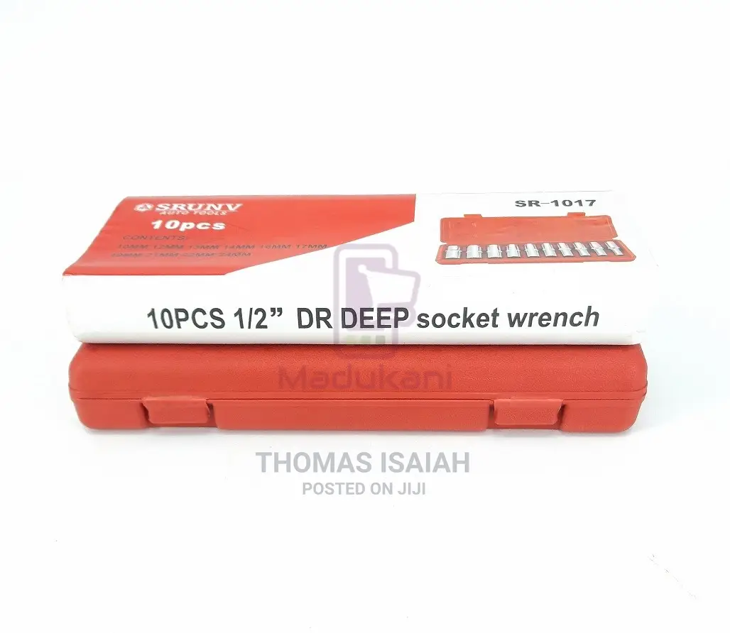 10pcs 1⁄2 Inch Dr Deep Socket Wrench Set