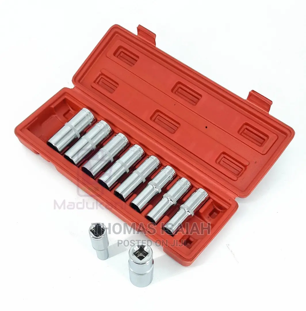 10pcs 1⁄2 Inch Dr Deep Socket Wrench Set