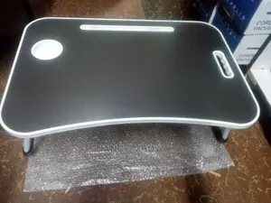 Foldable Laptop Stand With Cup Holder and Pen Drawer