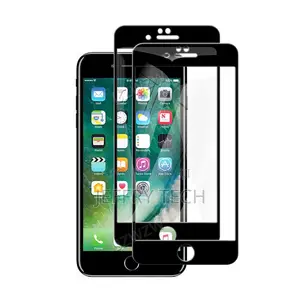 iPhone 6 6s 7 8 Plus Full Coverage Tempered Glass Phone Scr