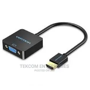 Vention Flat HDMI to VGA Converter With Female Micro USB