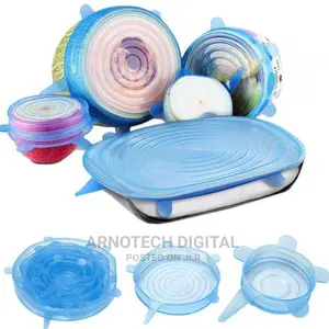 6 Pcs Silicone Food Covers