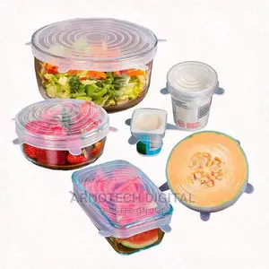6 Pcs Silicone Food Covers
