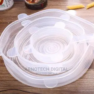 6 Pcs Silicone Food Covers