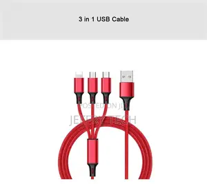3 in 1 USB Cable Fast Charging Cable USB Type C Cable for Ip
