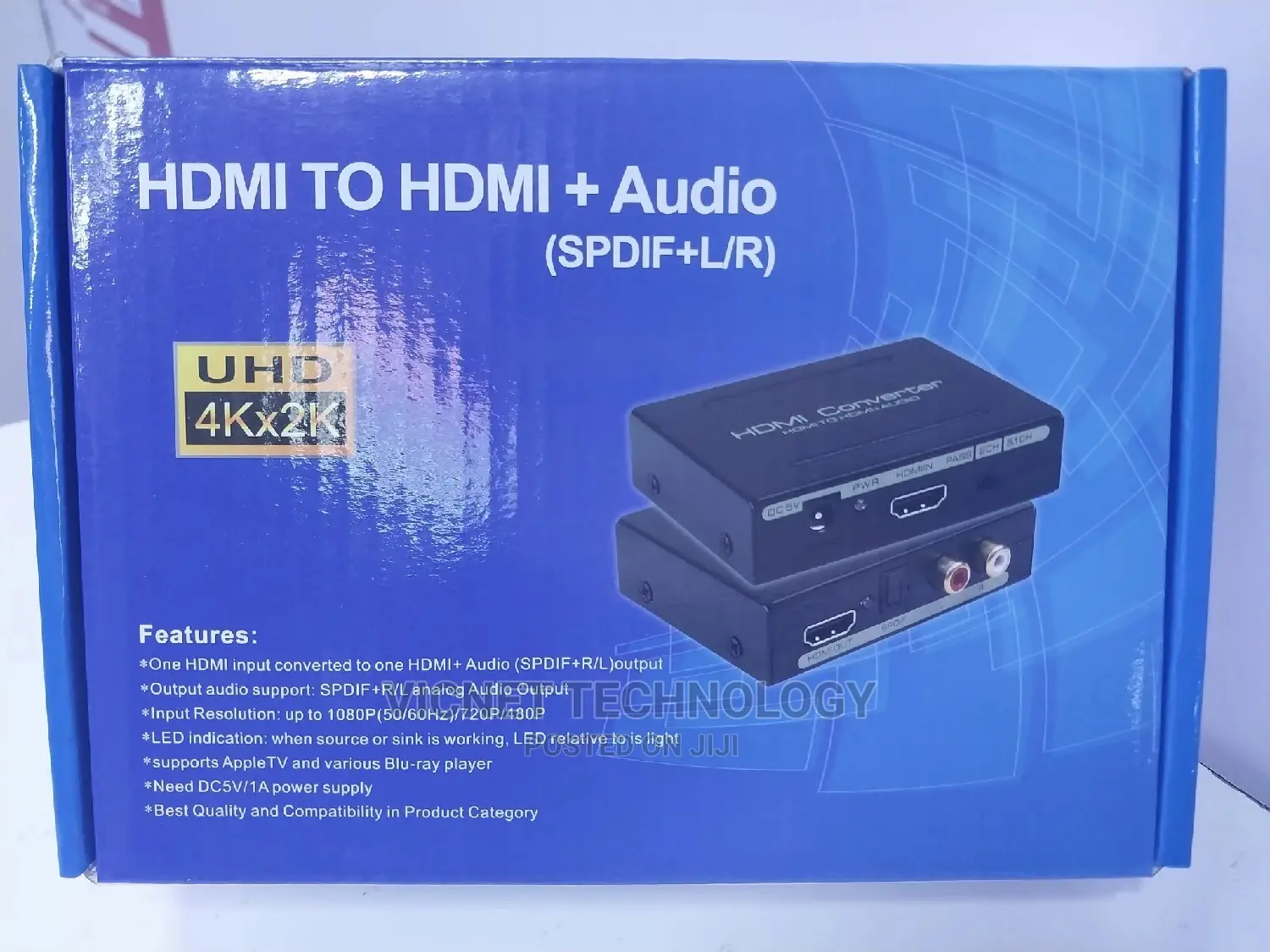 4K HDMI Audio Extractor With HDMI + Analog Audio(Spdif+L/R)