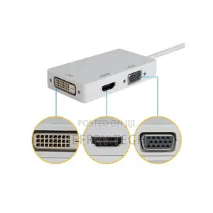 3in1 Mini Displayport to HDMI DVI VGA Convertor Cables Adap