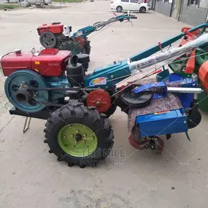 Walking Tractor With Rotary Plow