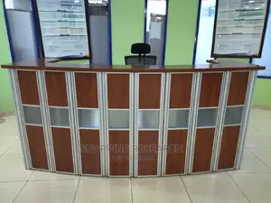 Reception Counter With Aluminium Partition
