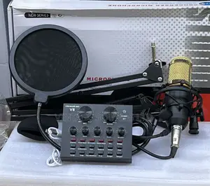 V8 Audio Interface Studio Podcast and Live-Streaming Set