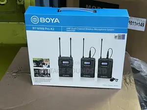 Boya by-Wm8 Pro- Dual Channel Camera Wireless Microphone